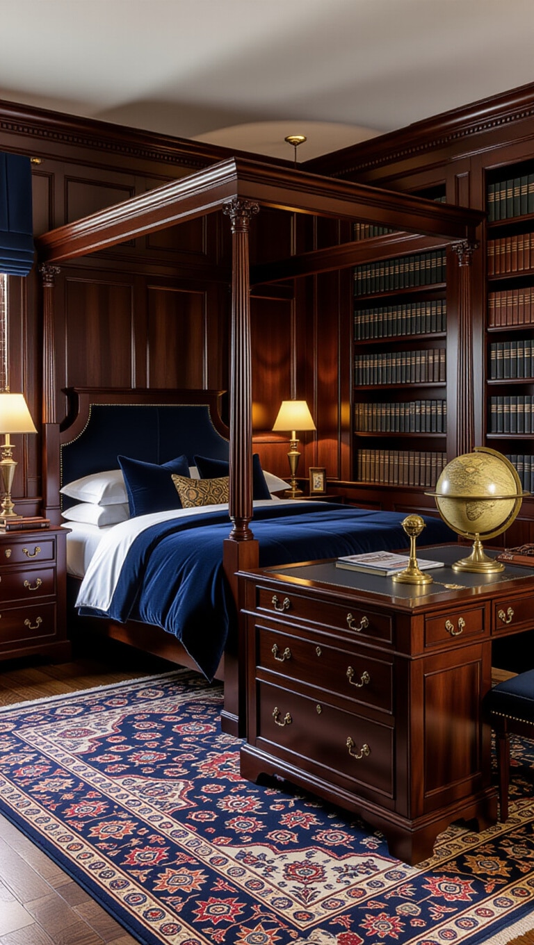 Classic Gentleman’s Study Bedroom