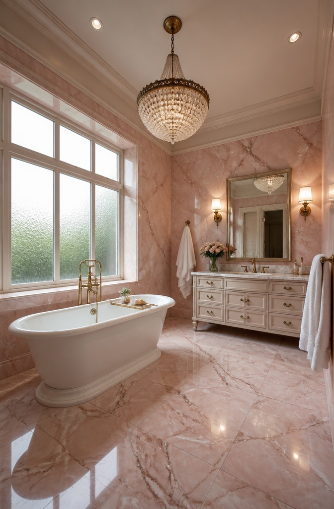 12 Stunning Pink Marble Bathroom Ideas to Elevate Your Space