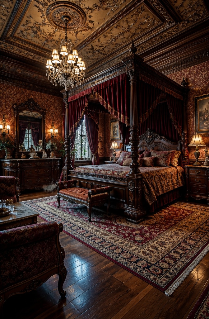 Classic Victorian Bedroom Elegance