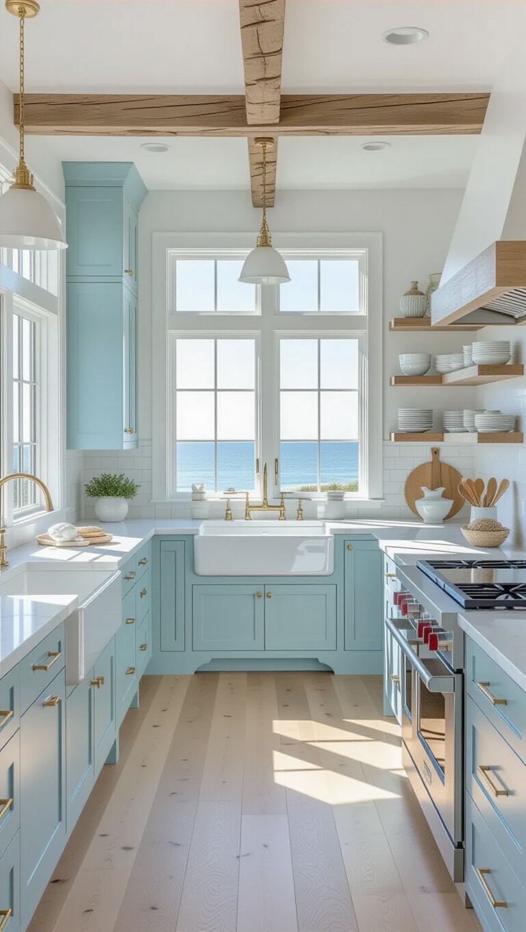 Coastal Baby Blue Kitchen Retreat