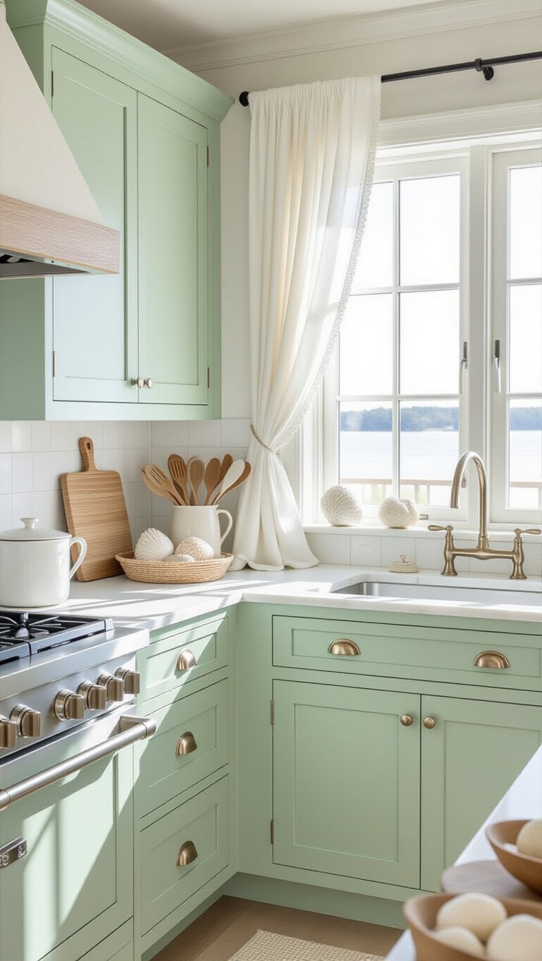 Coastal Beach-Inspired Counter Corner