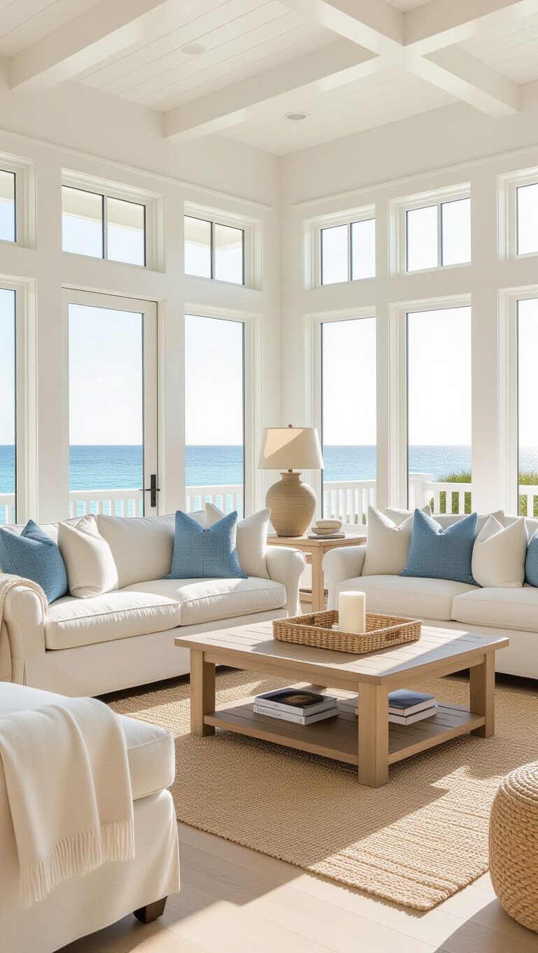 Coastal Beach-Style Living Room