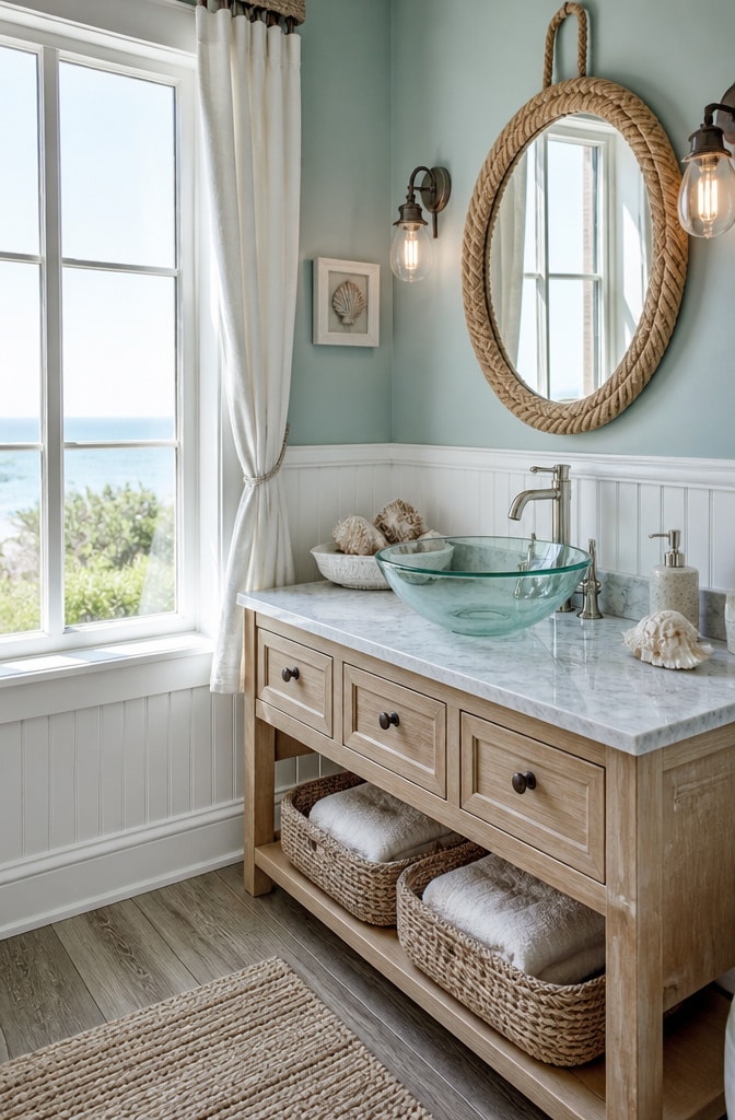 Coastal Breeze Guest Bathroom
