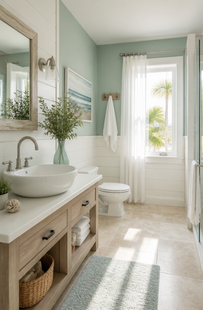 Coastal Breeze Vessel Sink Bathroom