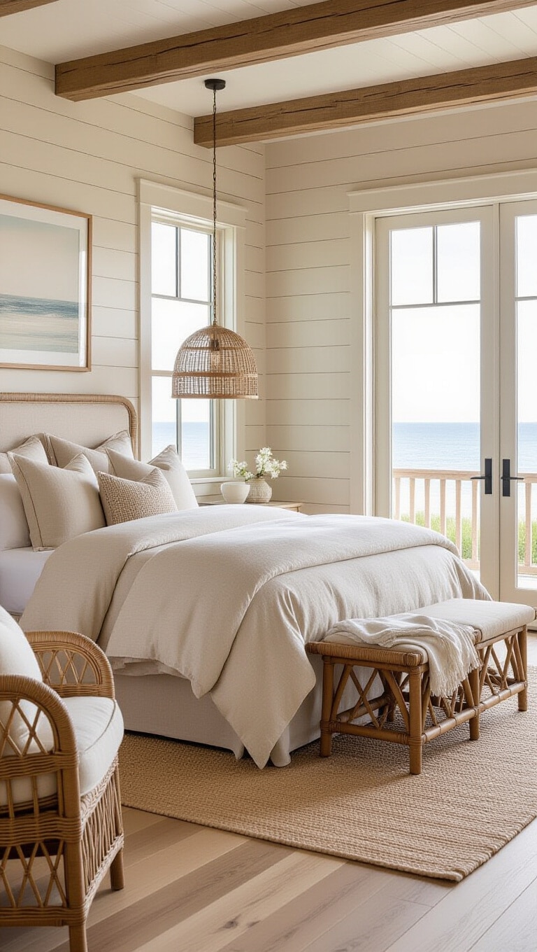 Coastal Brown Driftwood Bedroom