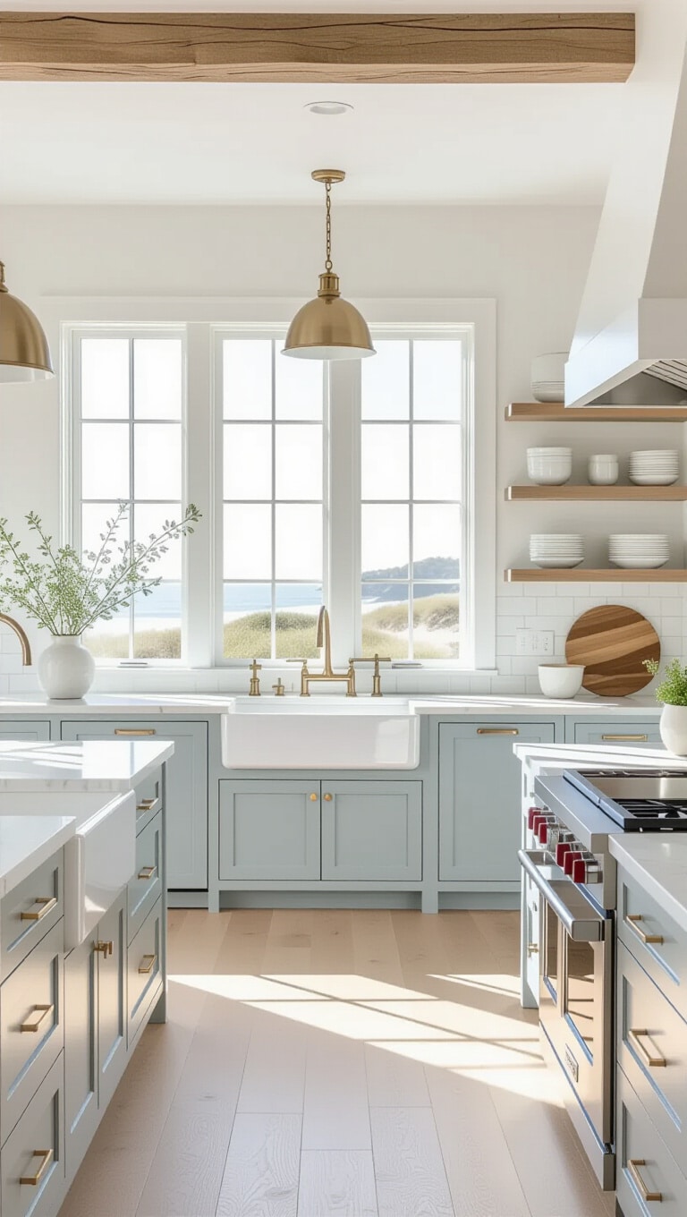 Coastal Grey Blue Kitchen Retreat
