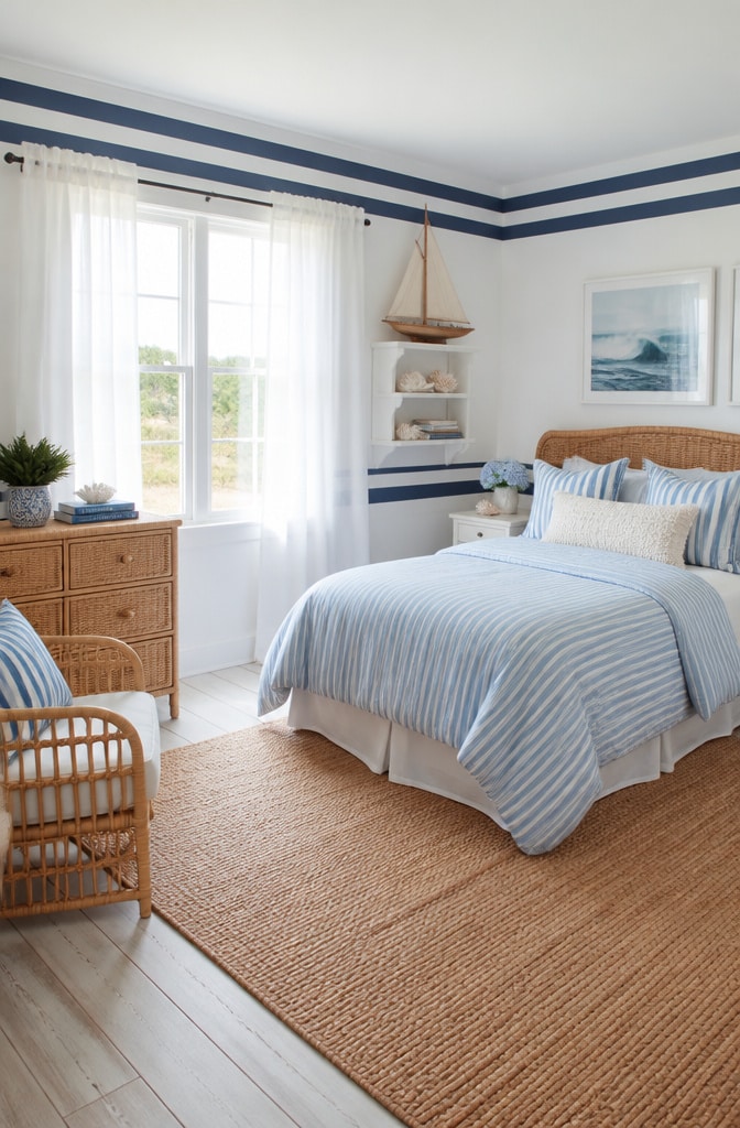 Coastal Nautical Breeze Bedroom