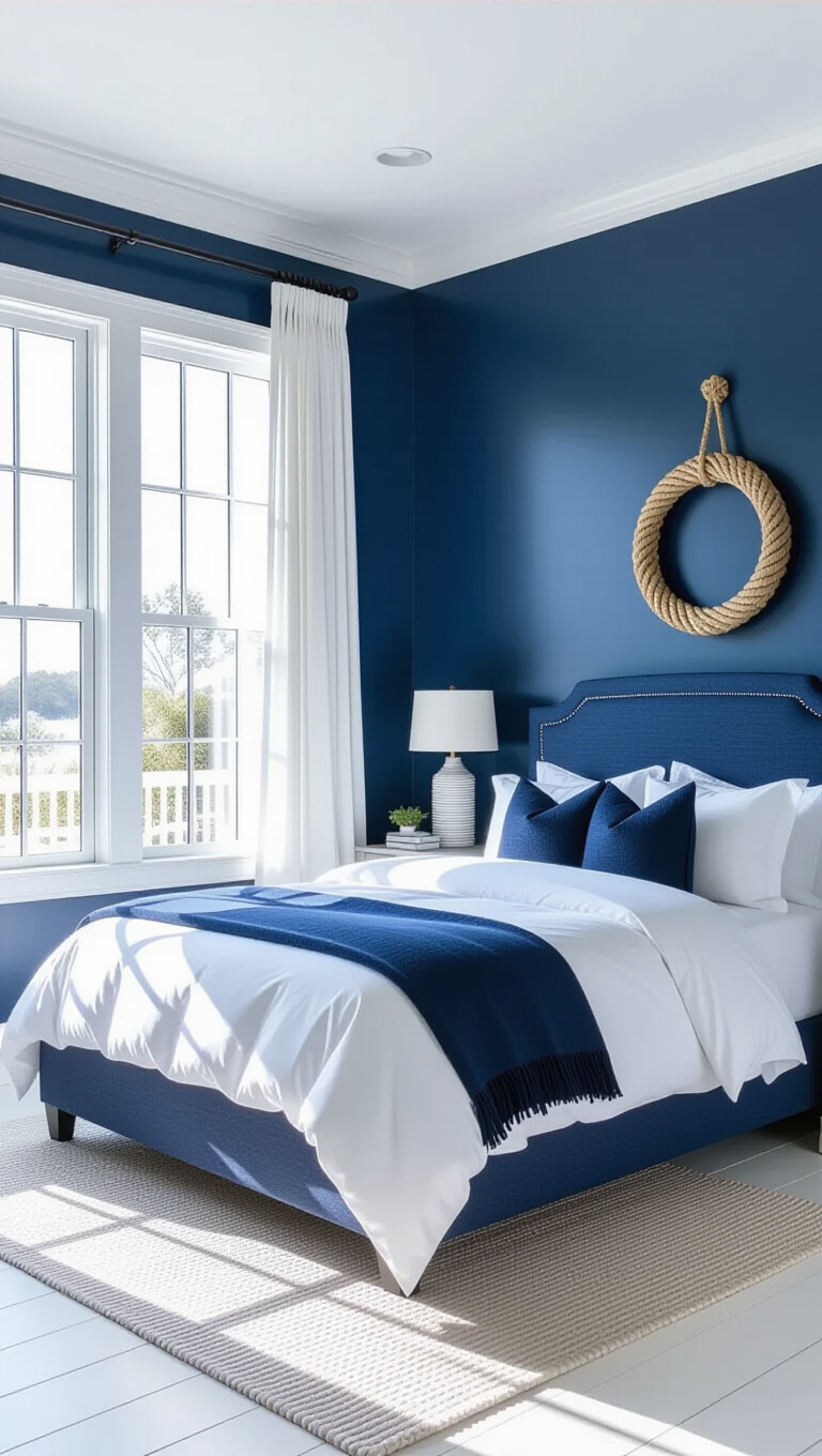 13 Stunning Navy Blue and White Bedroom Ideas for a Stylish Retreat