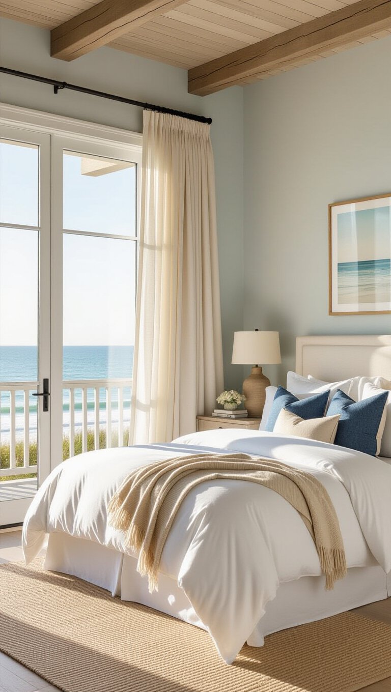 Coastal Retreat Beige Bedroom