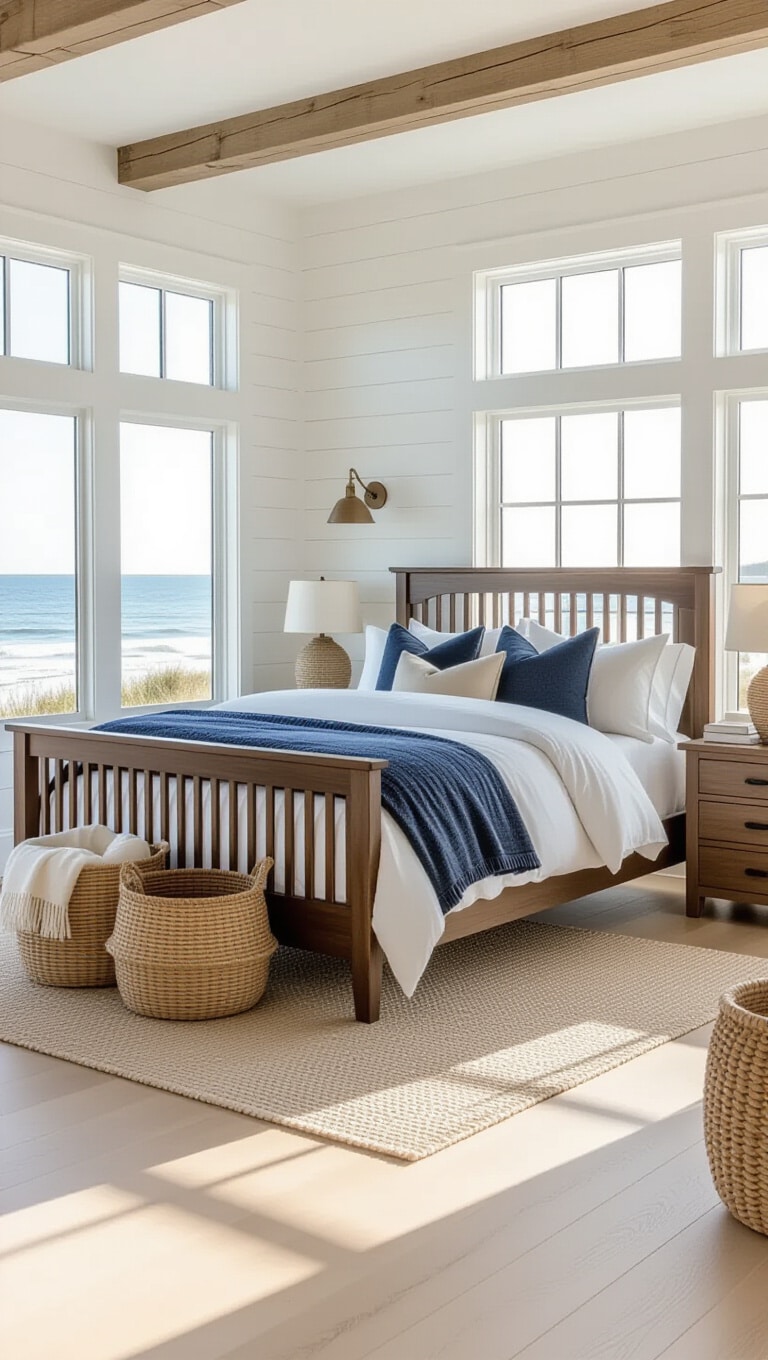 Coastal Retreat Dark Brown Bed Frame Bedroom