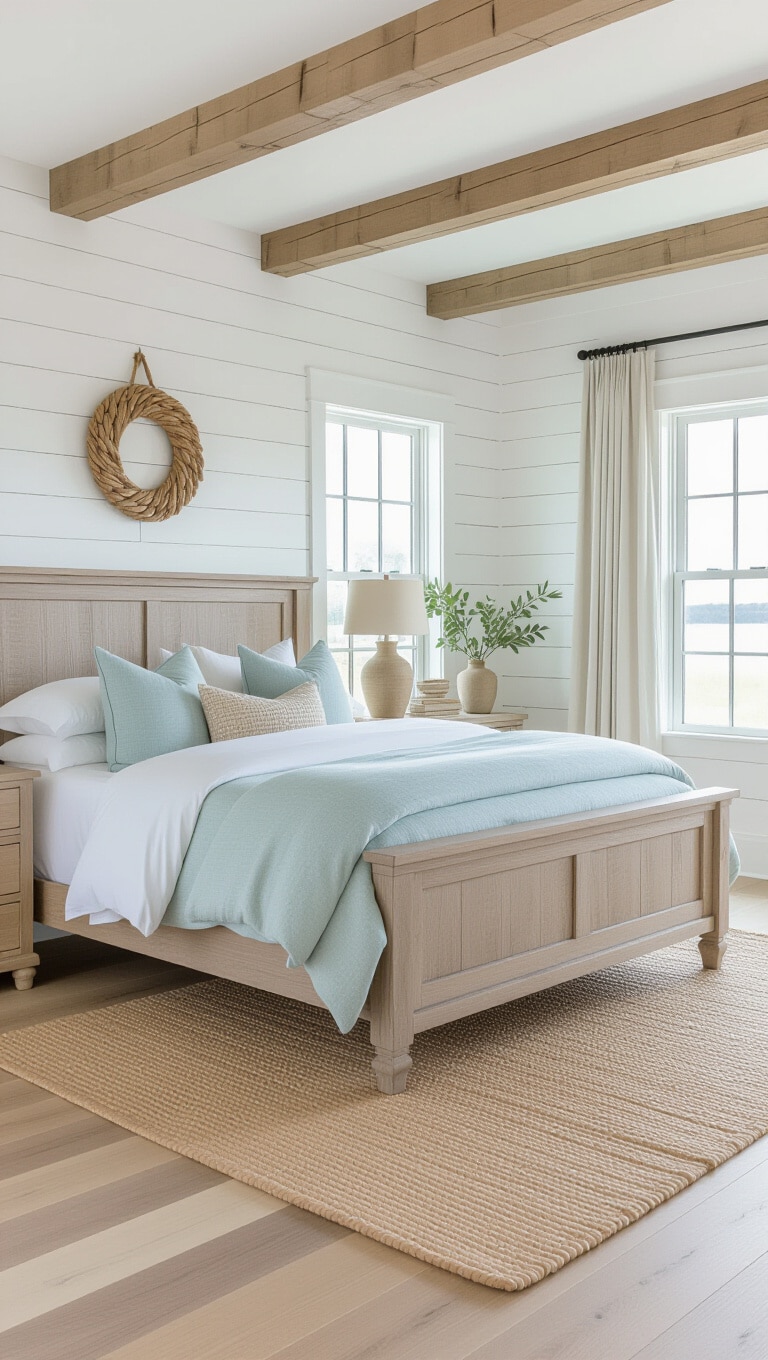 Coastal Rustic Farmhouse Bedroom