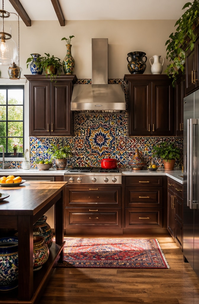 Colorful Moroccan Tile Backsplash