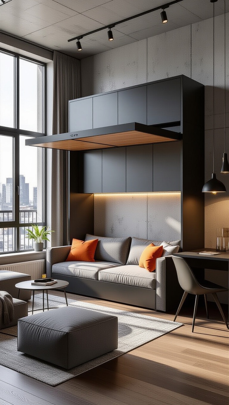 Contemporary Urban Studio Bedroom