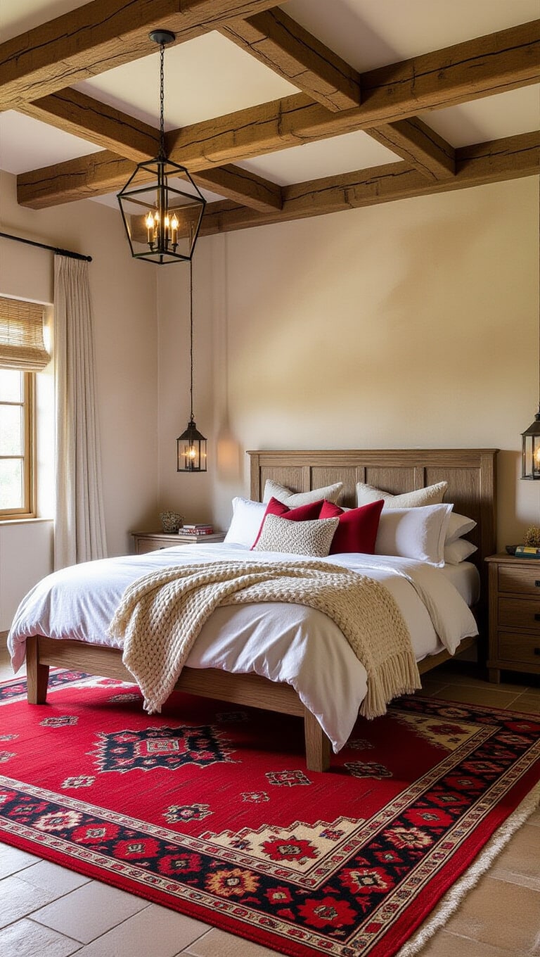 Cozy Rustic Red Rug Retreat