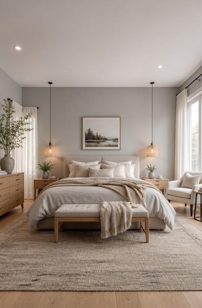 Cozy Scandinavian Gray and Beige Retreat