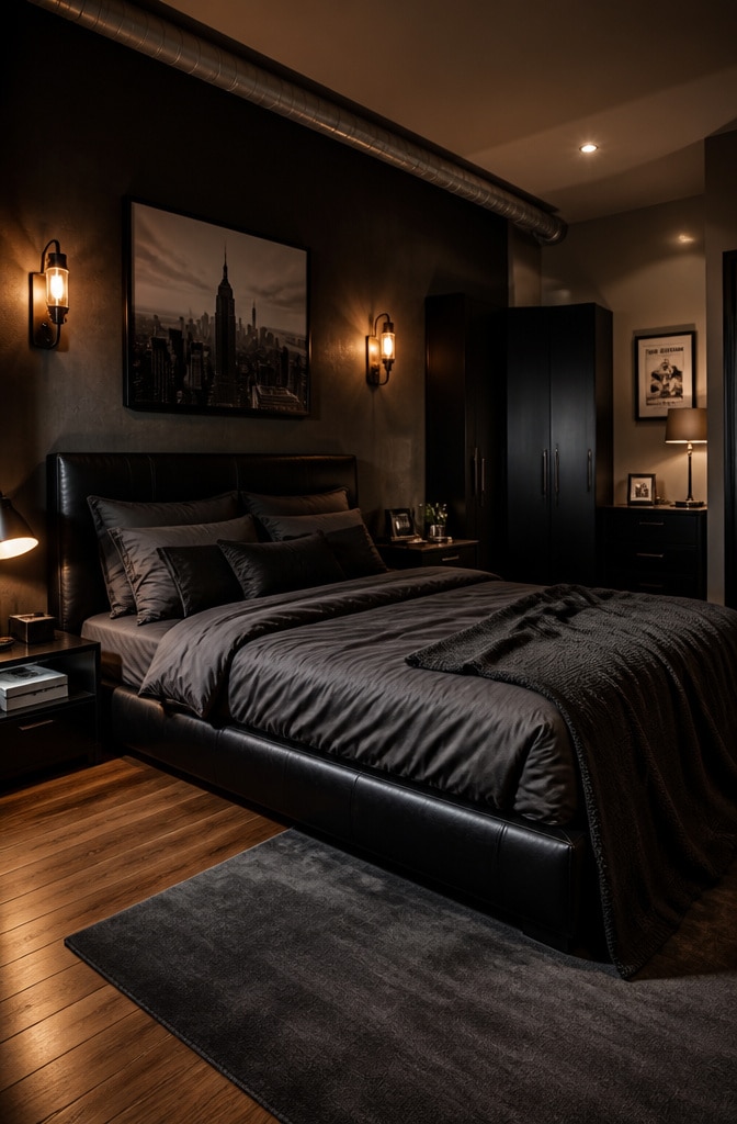 Dark Moody Masculine Bedroom