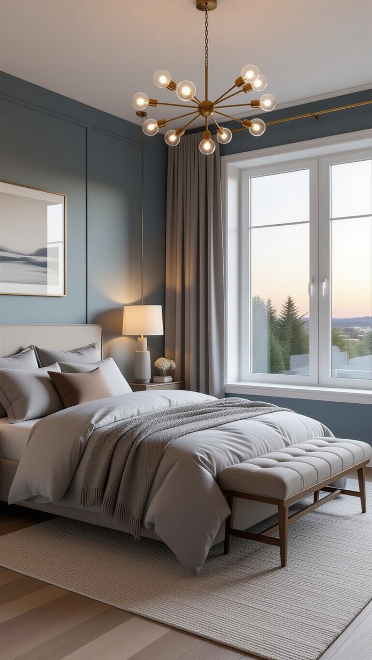 Dusty Blue Neutral Bedroom Vibe