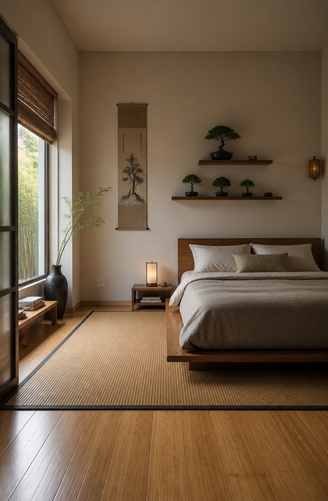Earthy Zen Small Bedroom