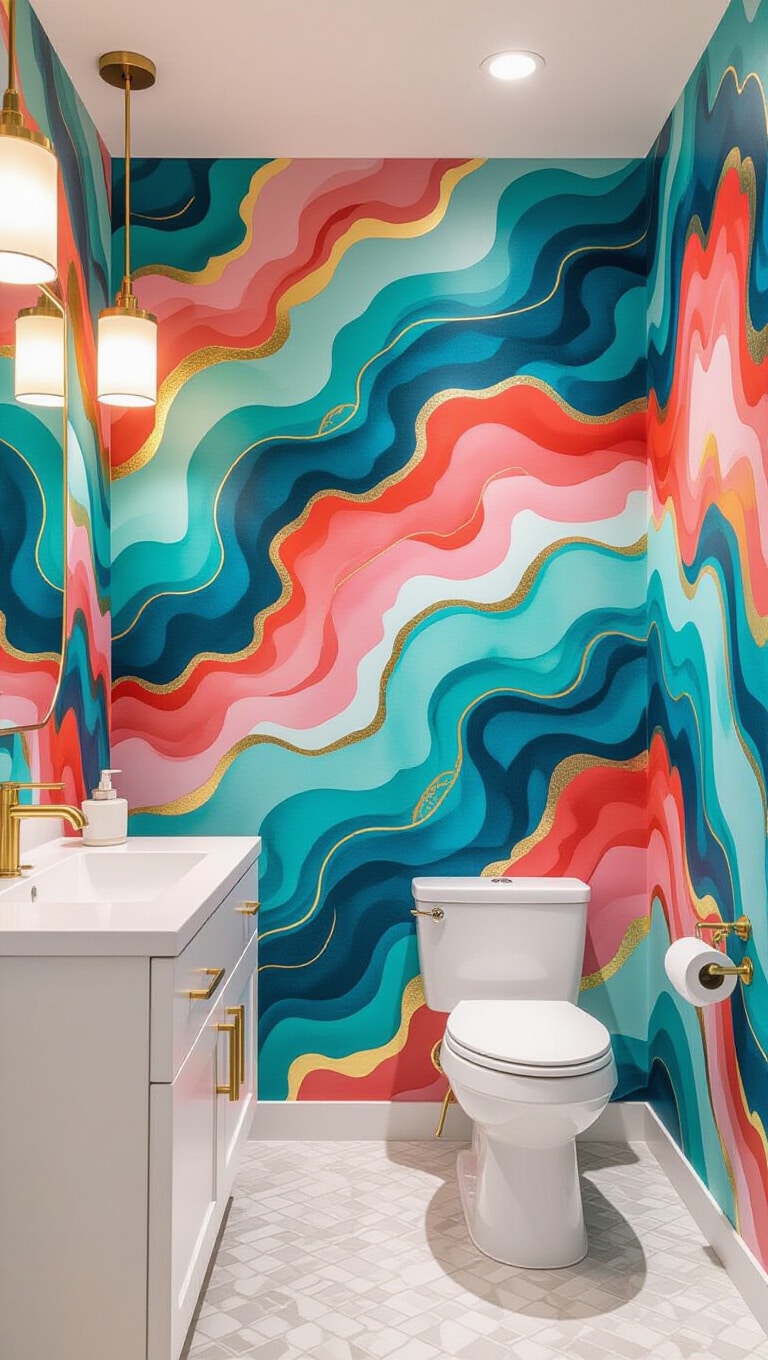 Eclectic Abstract Watercolor Wallpaper