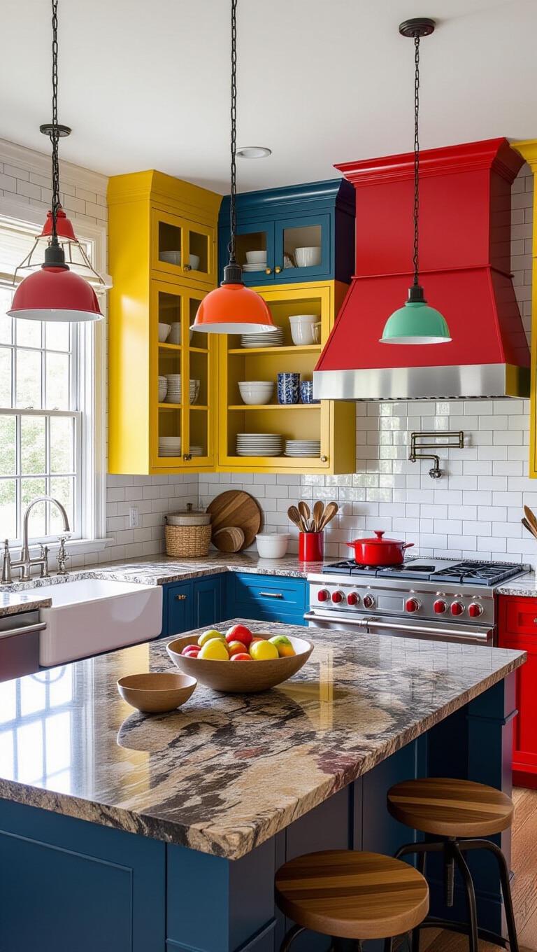 Eclectic Baltic Brown Granite Kitchen