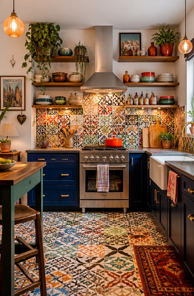 Eclectic Mix-and-Match Patterned Tiles