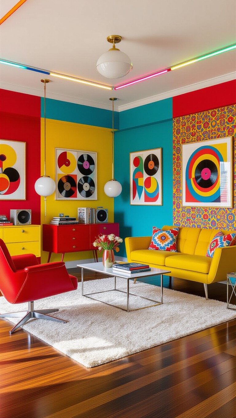 Eclectic Retro Pop Home Interior