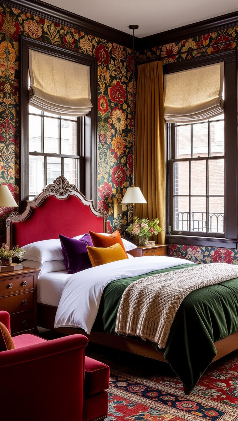 Eclectic Vintage Downtown Bedroom