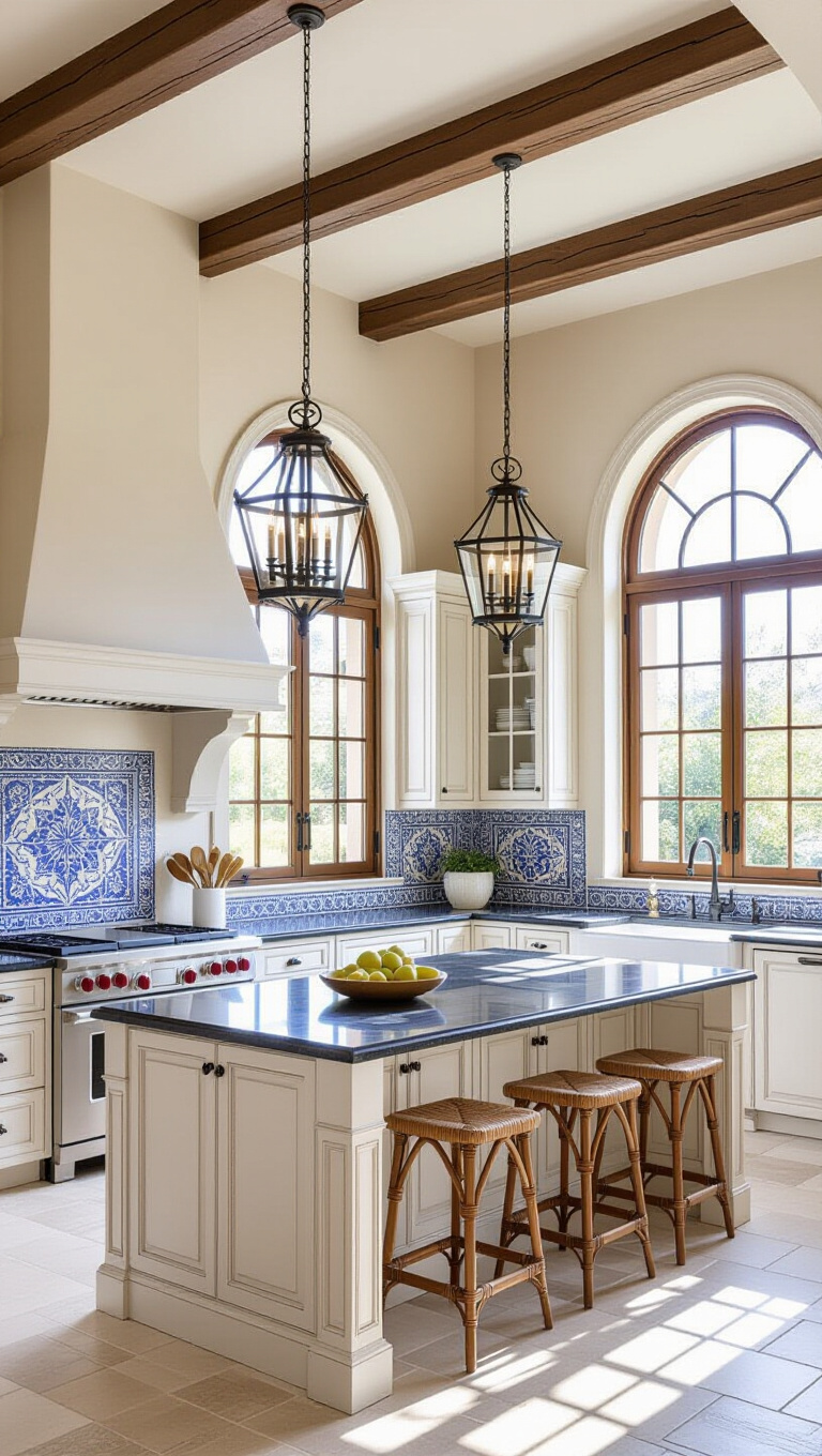 Elegant Mediterranean Style Kitchen