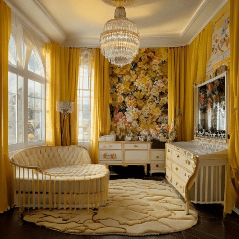 Elegant Yellow and Gold Nursery