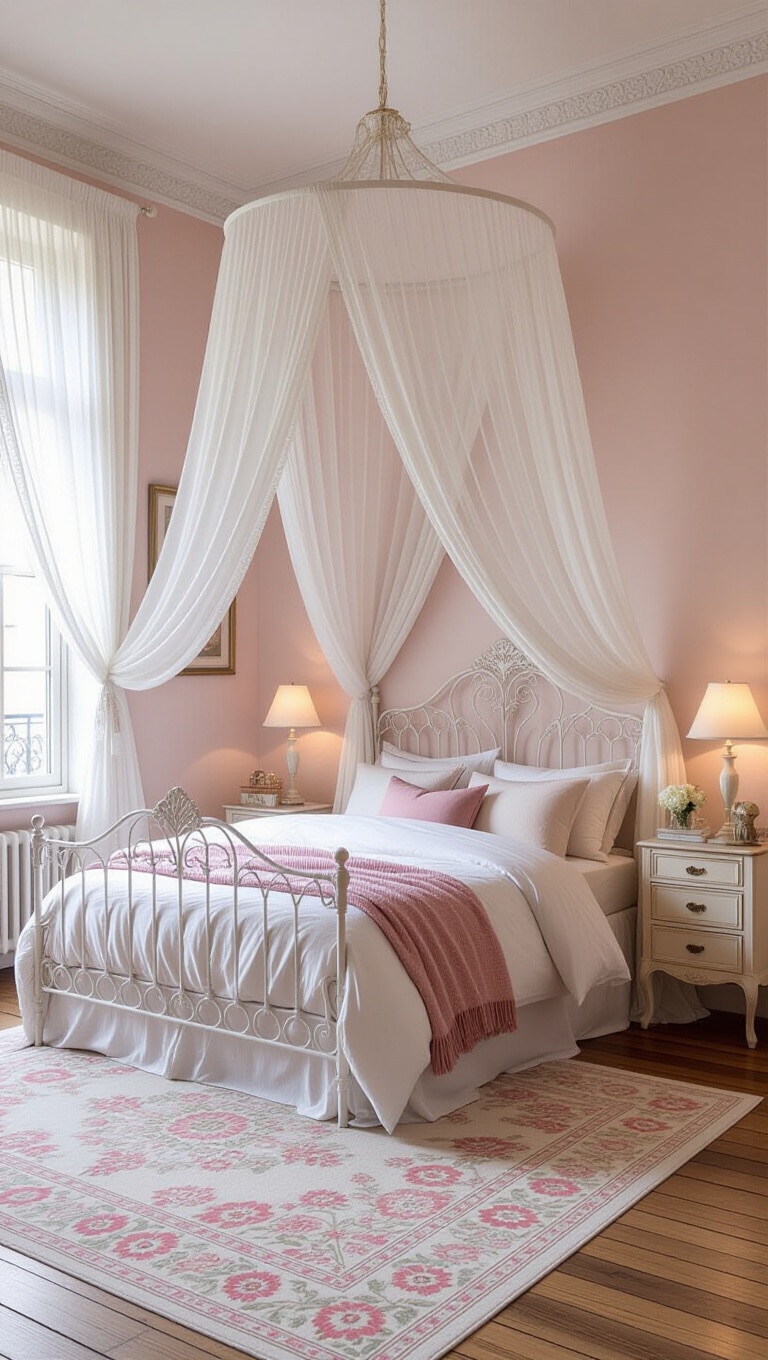 Feminine Romantic Downtown Bedroom