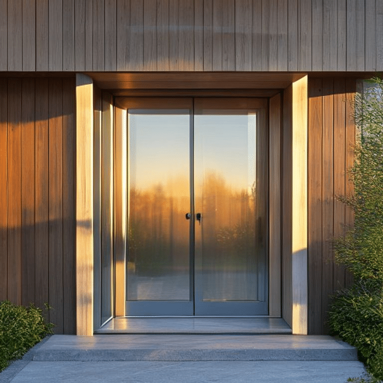 Frosted Glass Panel Door