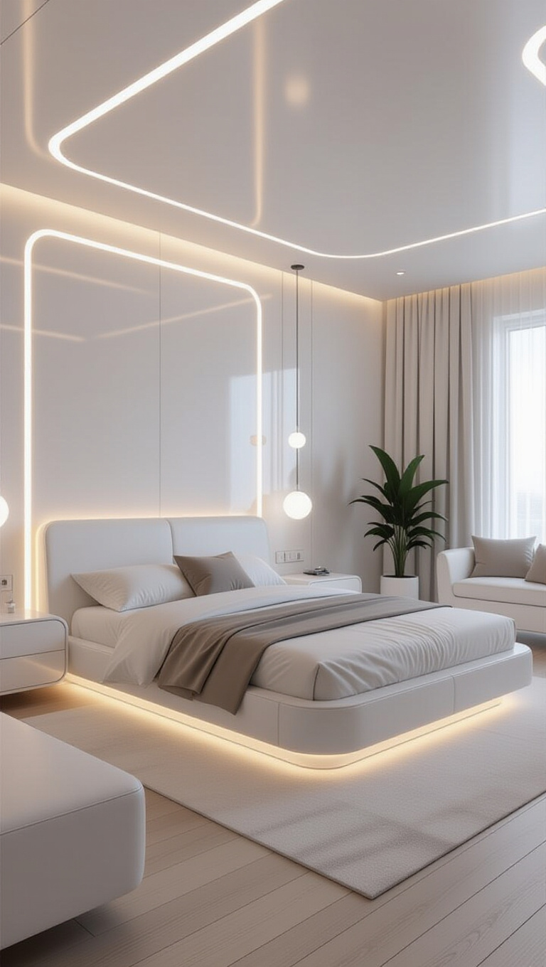 Futuristic Smart Bedroom