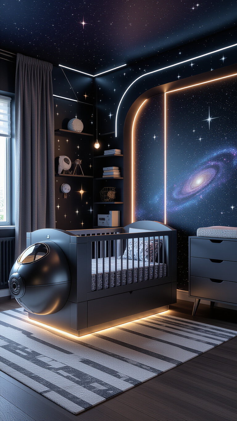 Futuristic Space Nursery