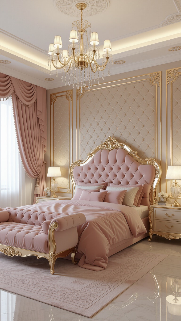 Glam Beige and Rose Gold Luxury Suite