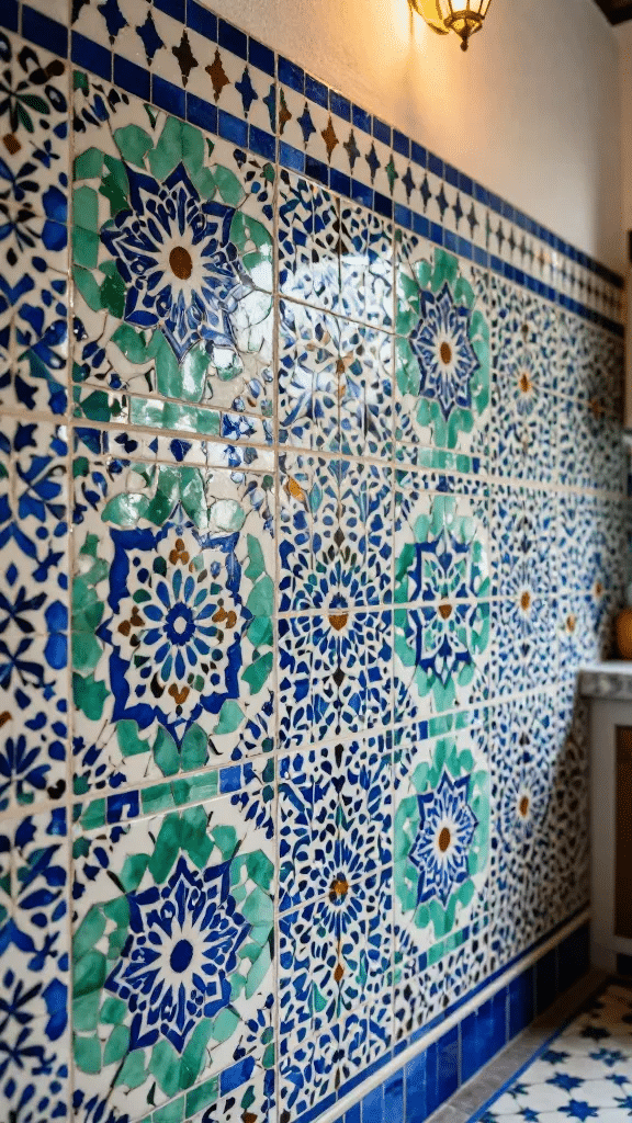 Glossy Moroccan Mosaic Tiles