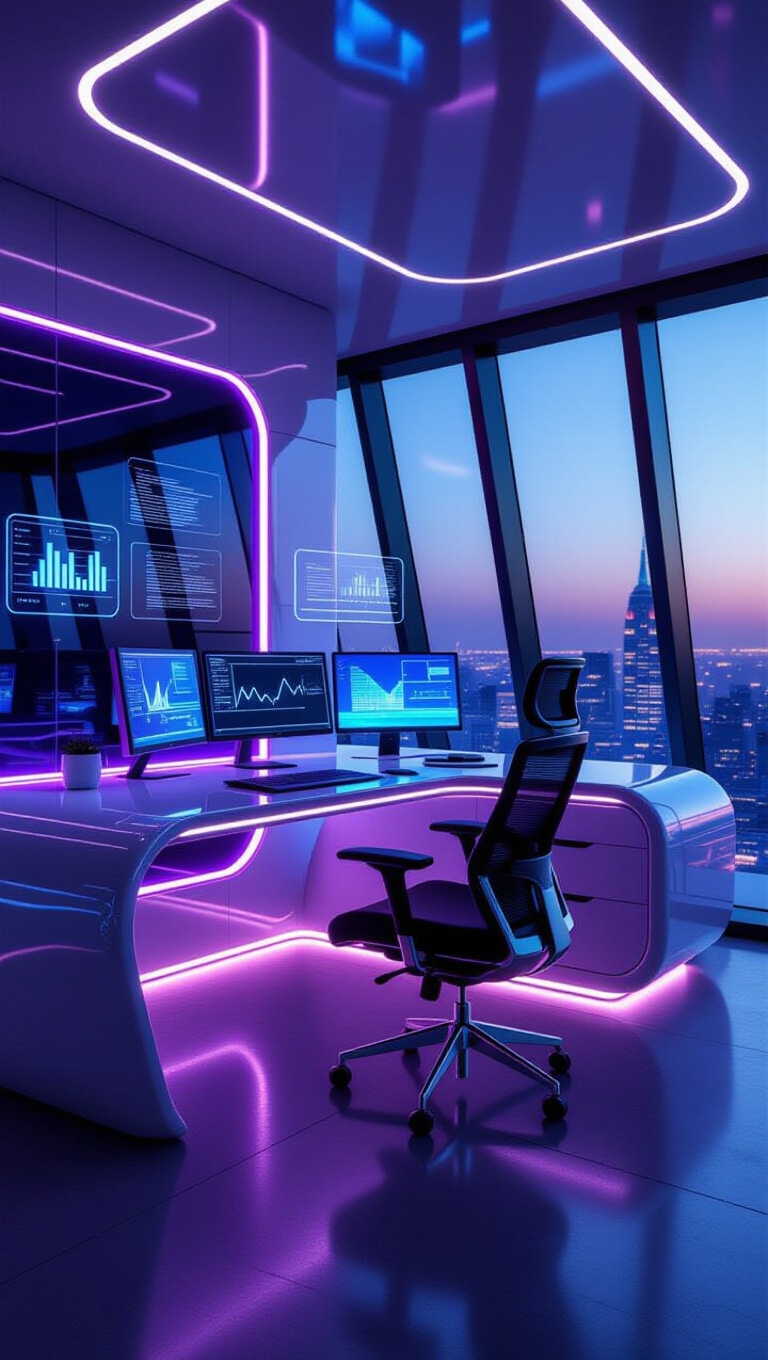 High-Tech Futuristic Home Office