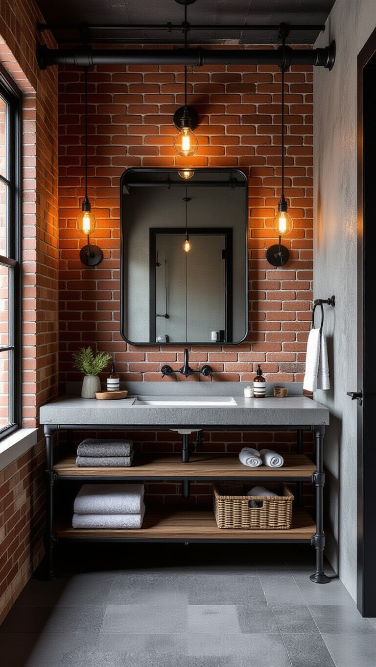 Industrial Chic Guest Bathroom