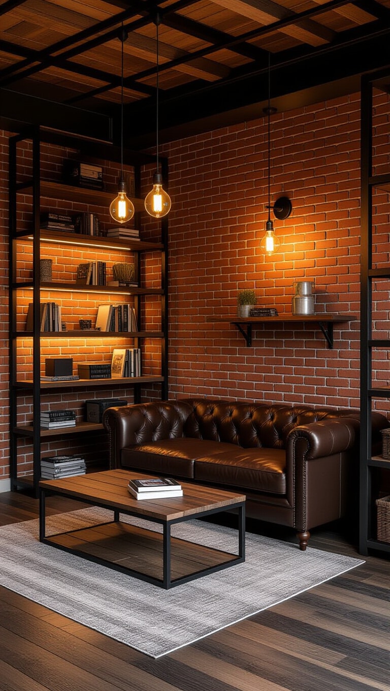 Industrial Chic Very Small Living Room