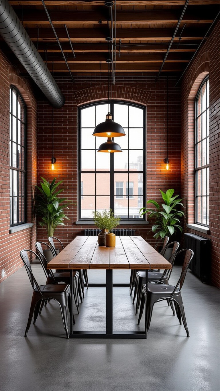 Industrial Loft Dining Room