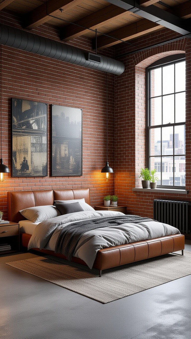 Industrial Loft Wall Decor Bedroom