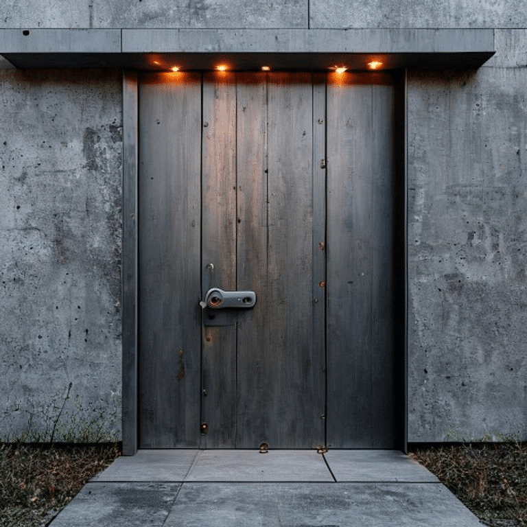Industrial Raw Metal Door