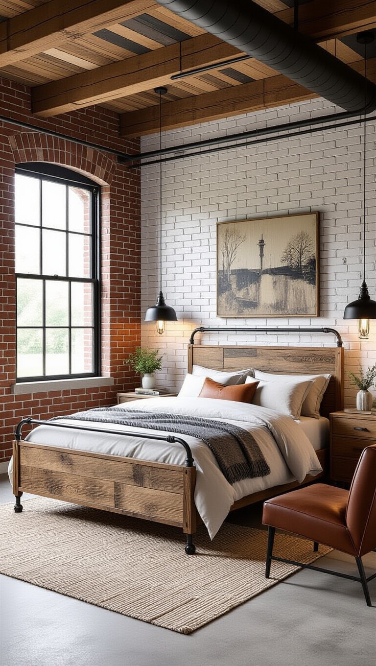Industrial Rustic Farmhouse Bedroom