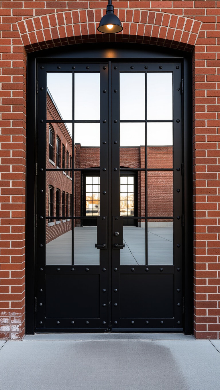 Industrial Steel and Glass Door