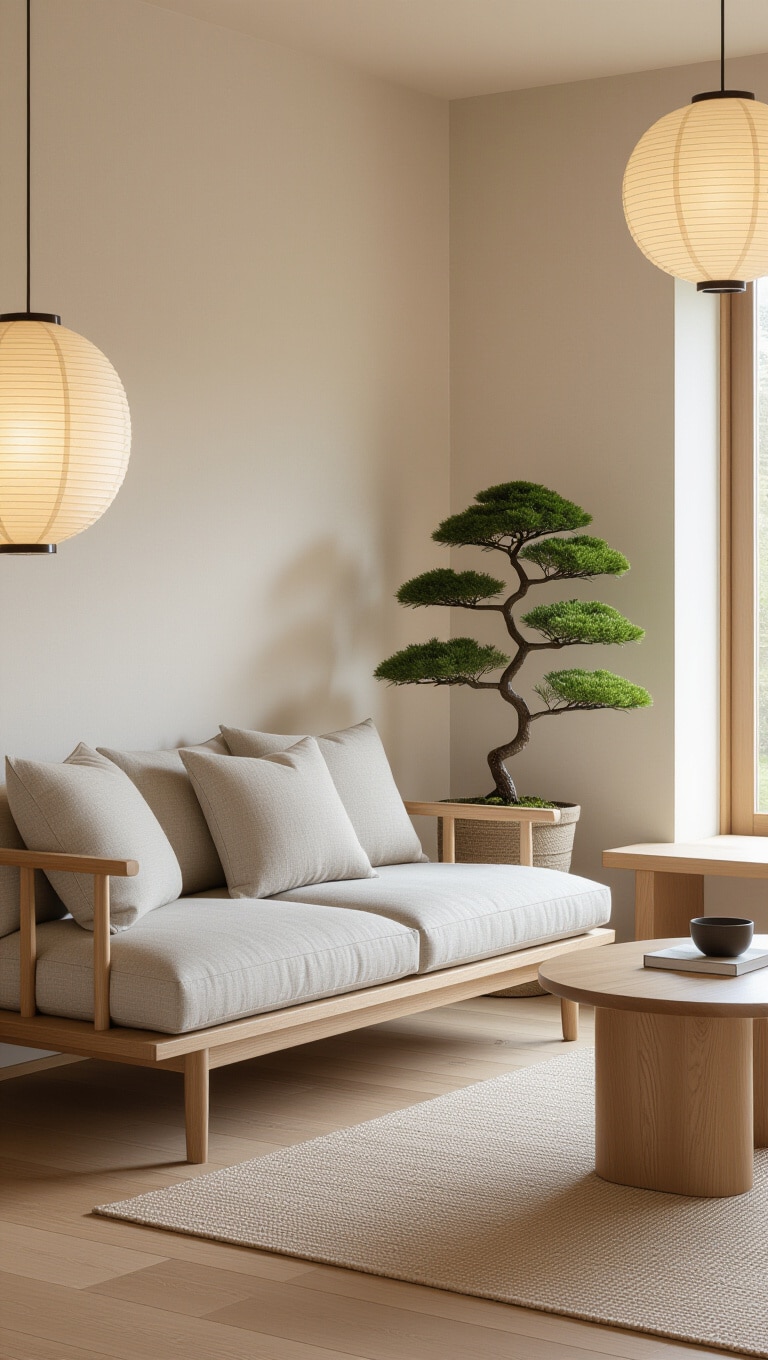 Japandi Style Compact Living Room