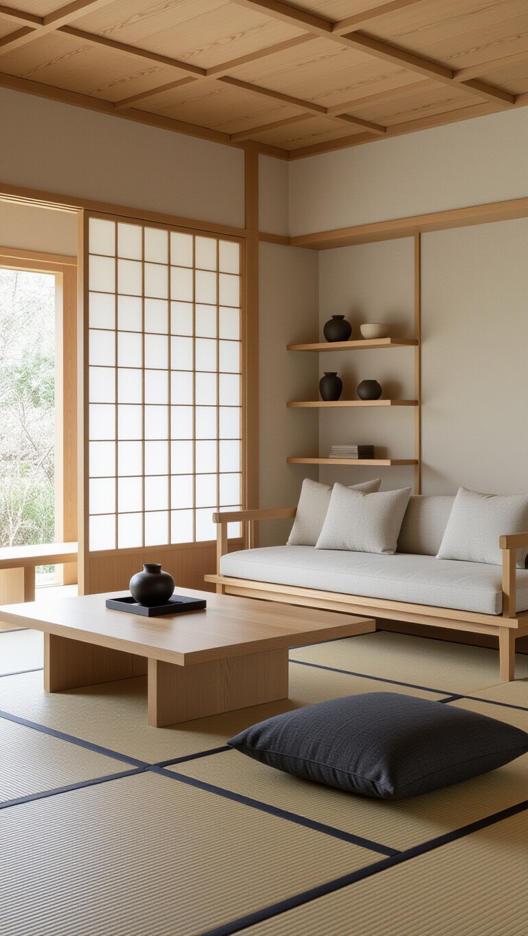 Japandi Zen Living Space