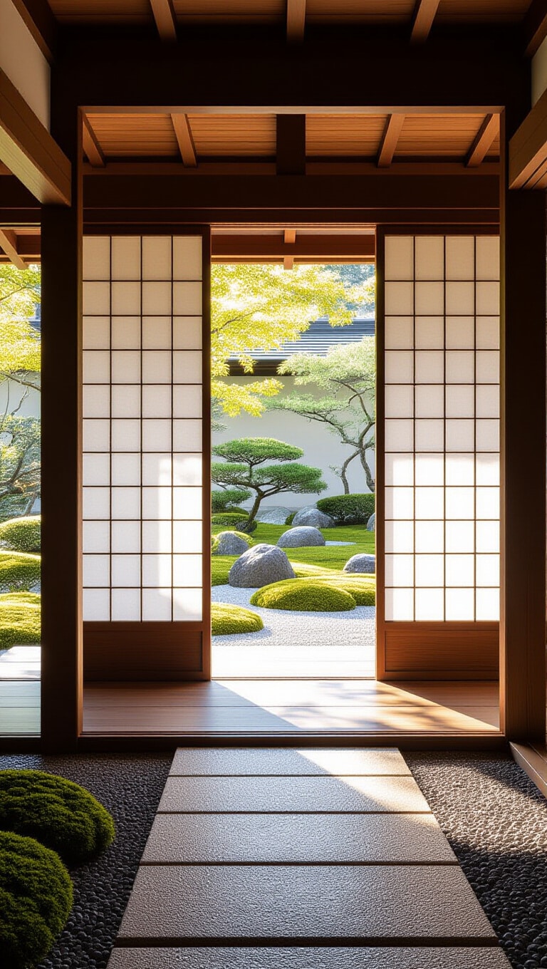 Japanese Shoji-Inspired Sliding Door