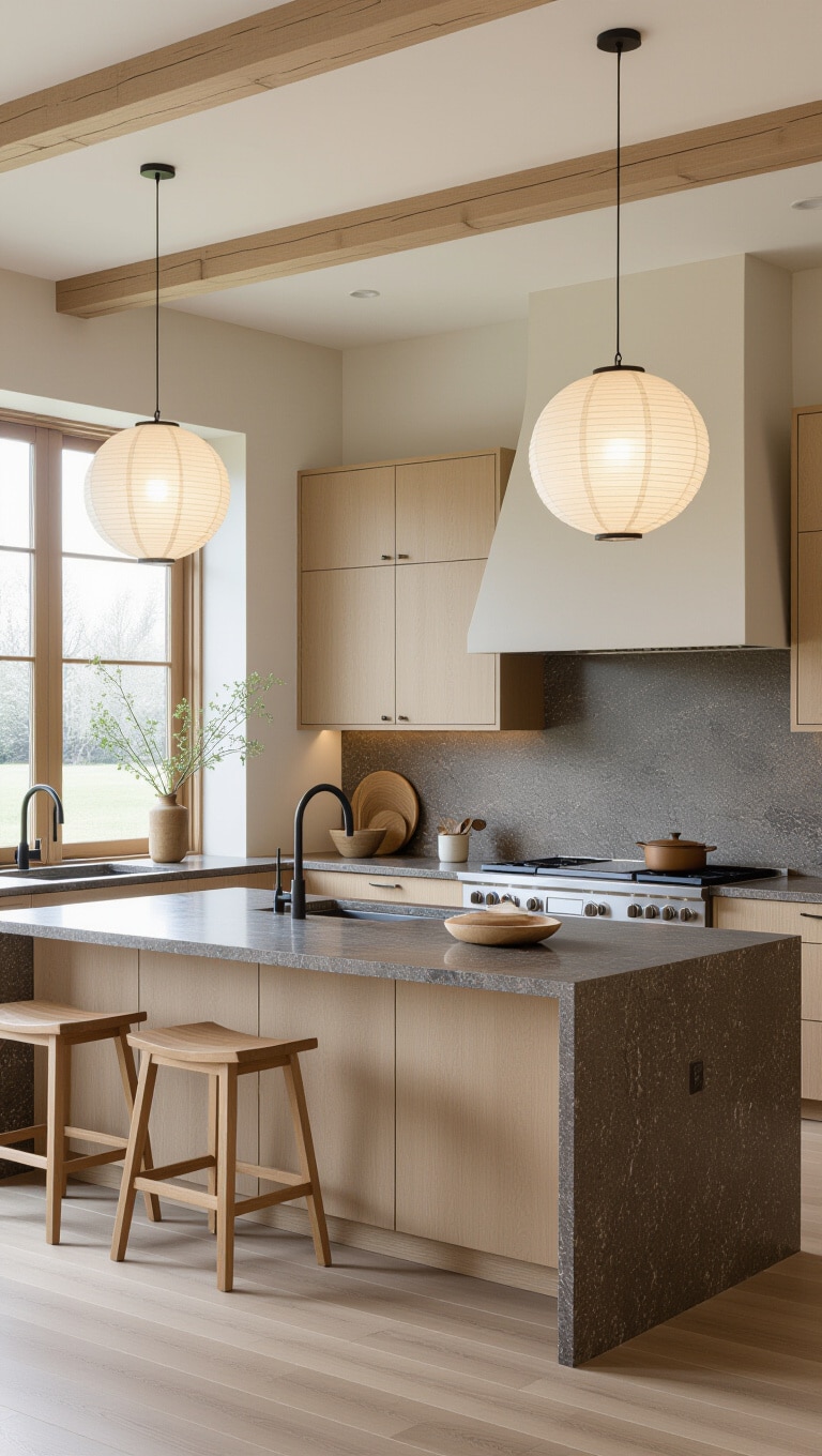 Japanese Zen Baltic Brown Kitchen