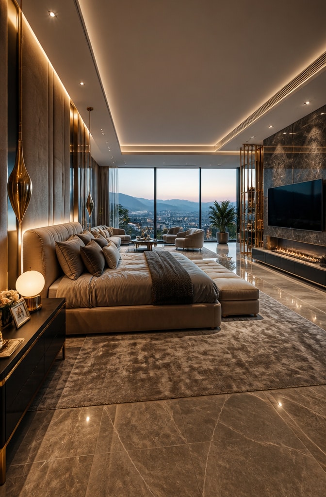 Luxury Contemporary Gray and Beige Suite