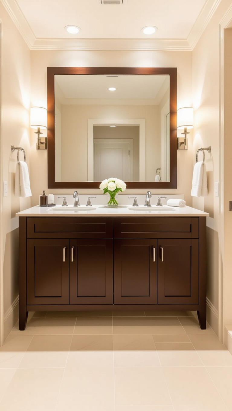 Luxury Spa-Like Brown Vanity