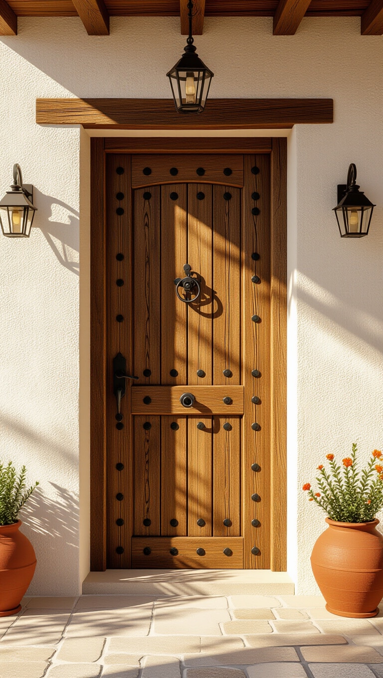 Mediterranean Rustic Wooden Door